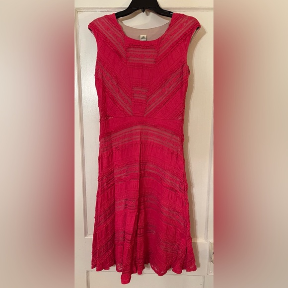 Signature by Sangria Dresses & Skirts - Signature by Sangria Cap Sleeve Pink Midi Dress